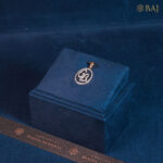 Initial Charm diamond alphabet pendant in 18k gold personalized letter pendant design