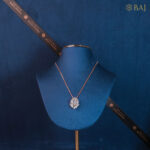 Radiant Bloom diamond pendant in 18k gold featuring floral blooming design with sparkling diamonds-2