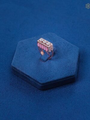 Pink bridge ring