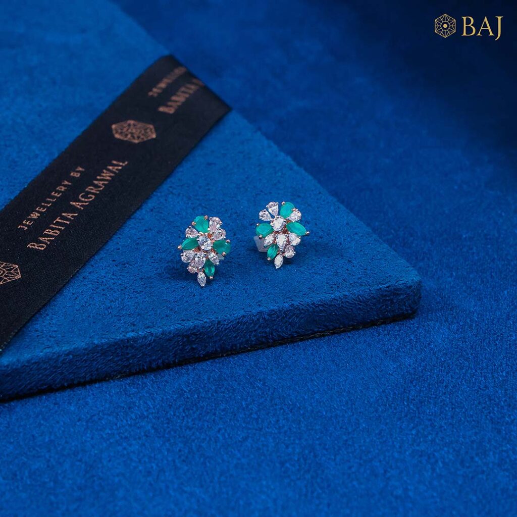 Turquoise Bloom Studs