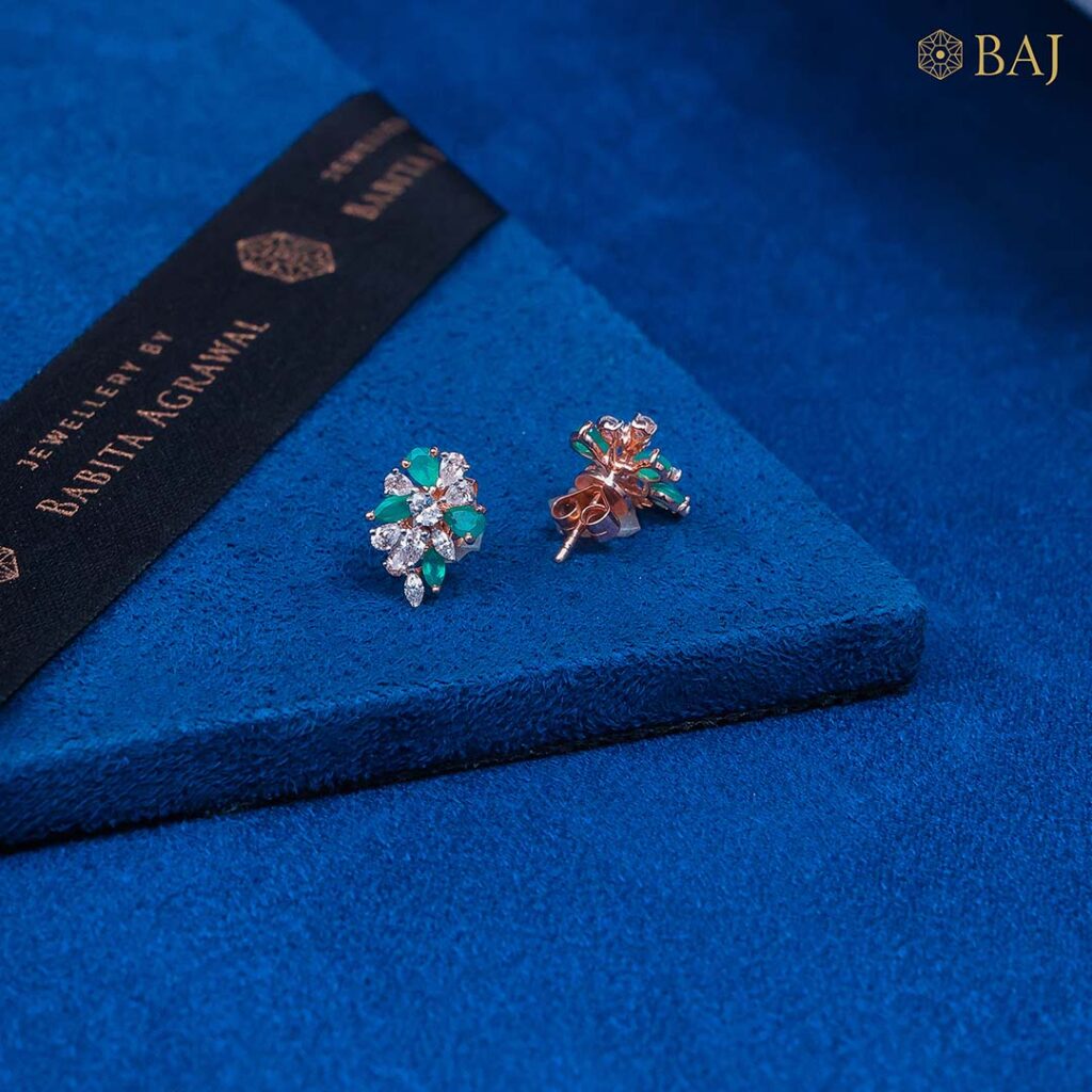 Turquoise Bloom Studs