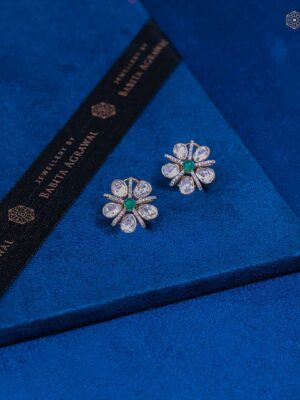 Emerald Blossom Studs