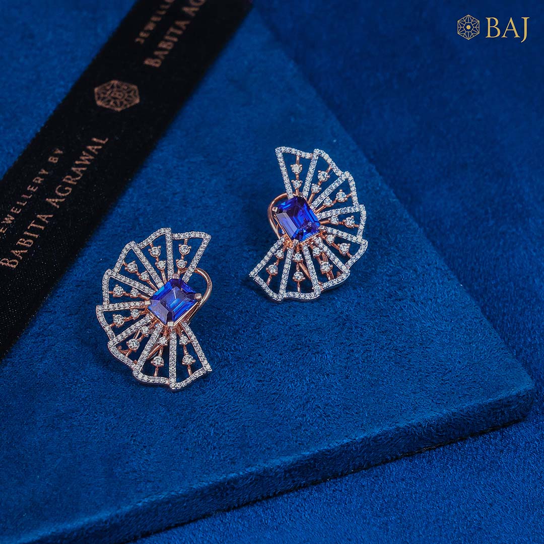 Sapphire Radiance Earrings