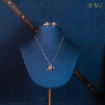 floral diamond jewellery set in 18k gold-2