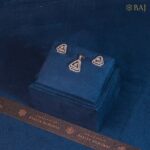 Tri Radiance triangular diamond pendant set in 18k gold