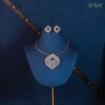 Royal Azure diamond necklace set with blue sapphire center stone in 18k gold-2