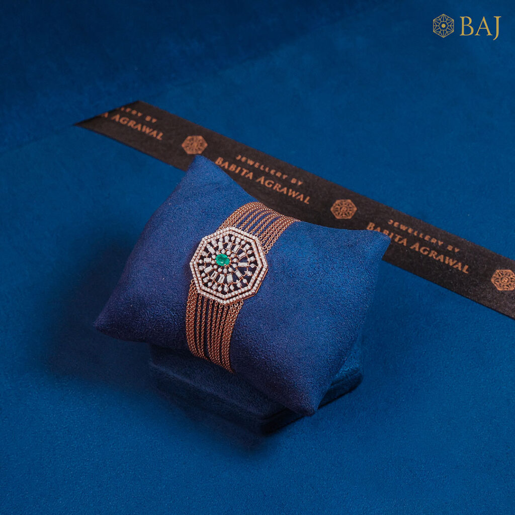 Diamond Mesh Sunburst Bracelet