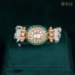 Heritage Bikaneri Bracelet in Kundan & Pearl