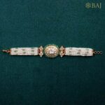 Heritage Bikaneri Bracelet in Kundan & Pearl