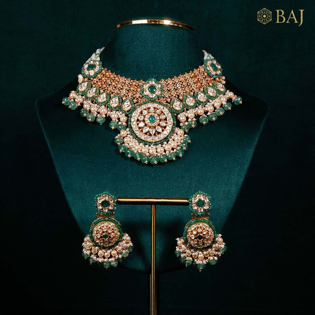 22Kt Bikaneri Kundan Choker Set