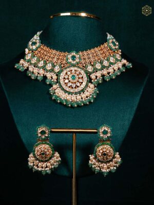 22Kt Bikaneri Kundan Choker Set