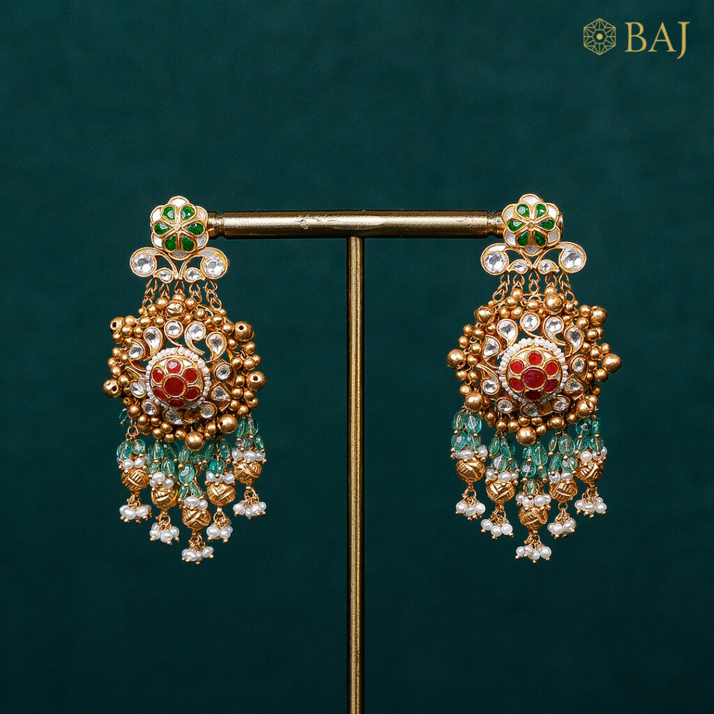 22Kt Bridal Kundan Necklace Set