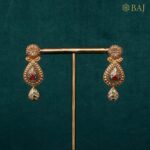 22Kt Heritage Floral Antique Kundan Set