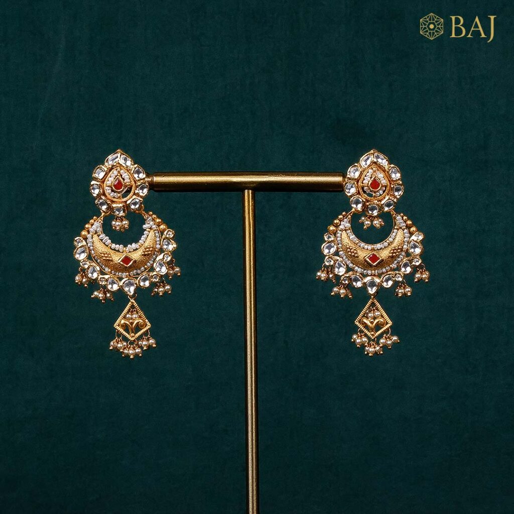 22Kt Pearl Strand Kundan Long Necklace