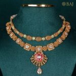 22Kt Geometric Kundan Bridal Set