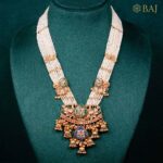 22Kt Pearl String Kundan Long Necklace