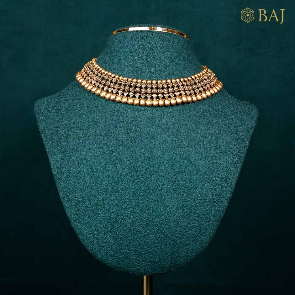 22Kt Gold Drop Kundan Choker Set