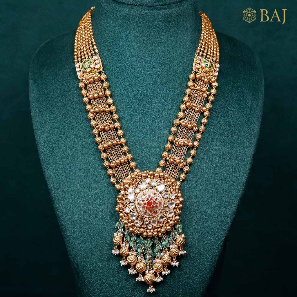 22Kt Bridal Kundan Necklace Set