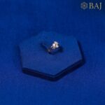 Diamond ring with marquise diamond cluster