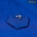 Diamond ring in 18kt gold with open band design