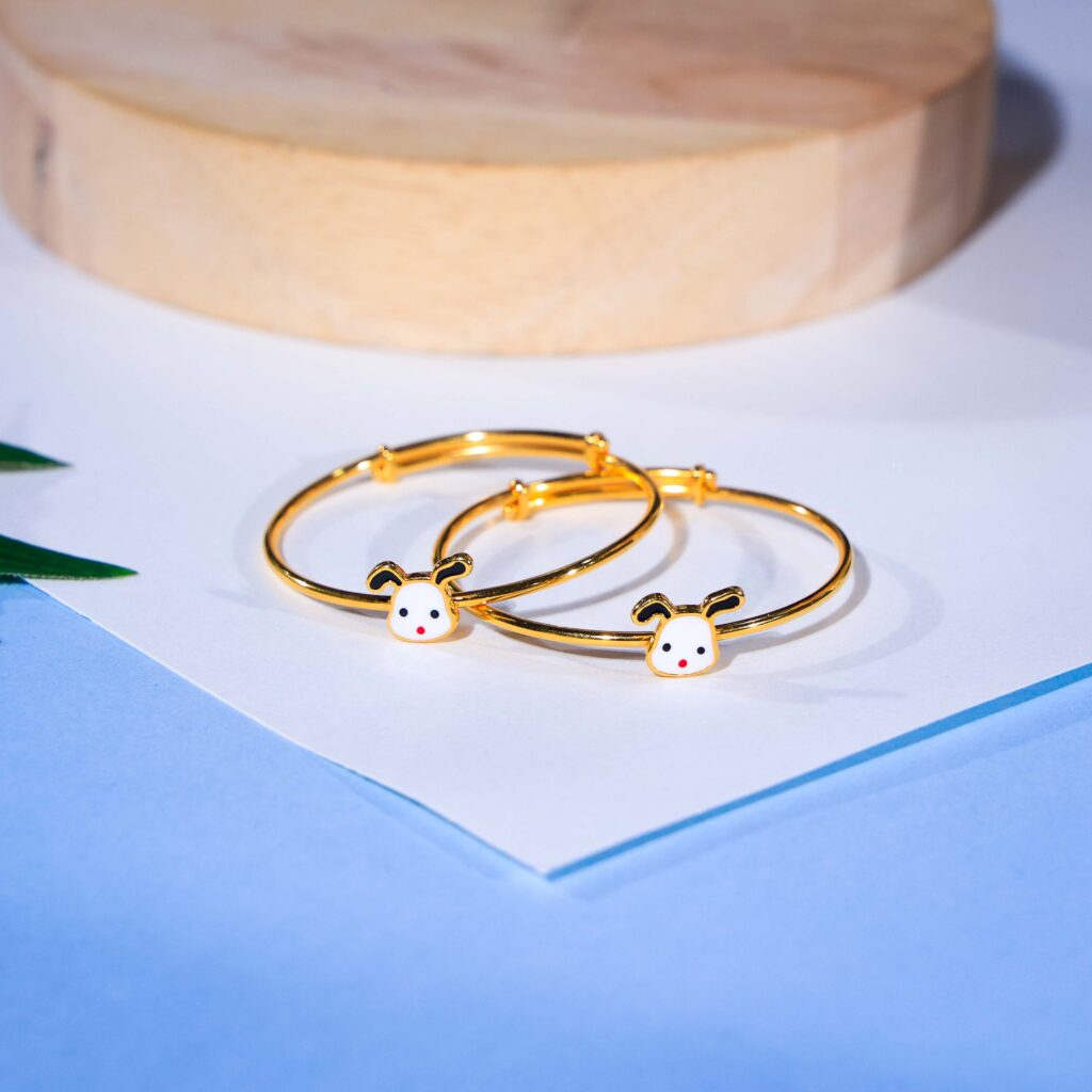 Bunny Bliss Gold Hoop