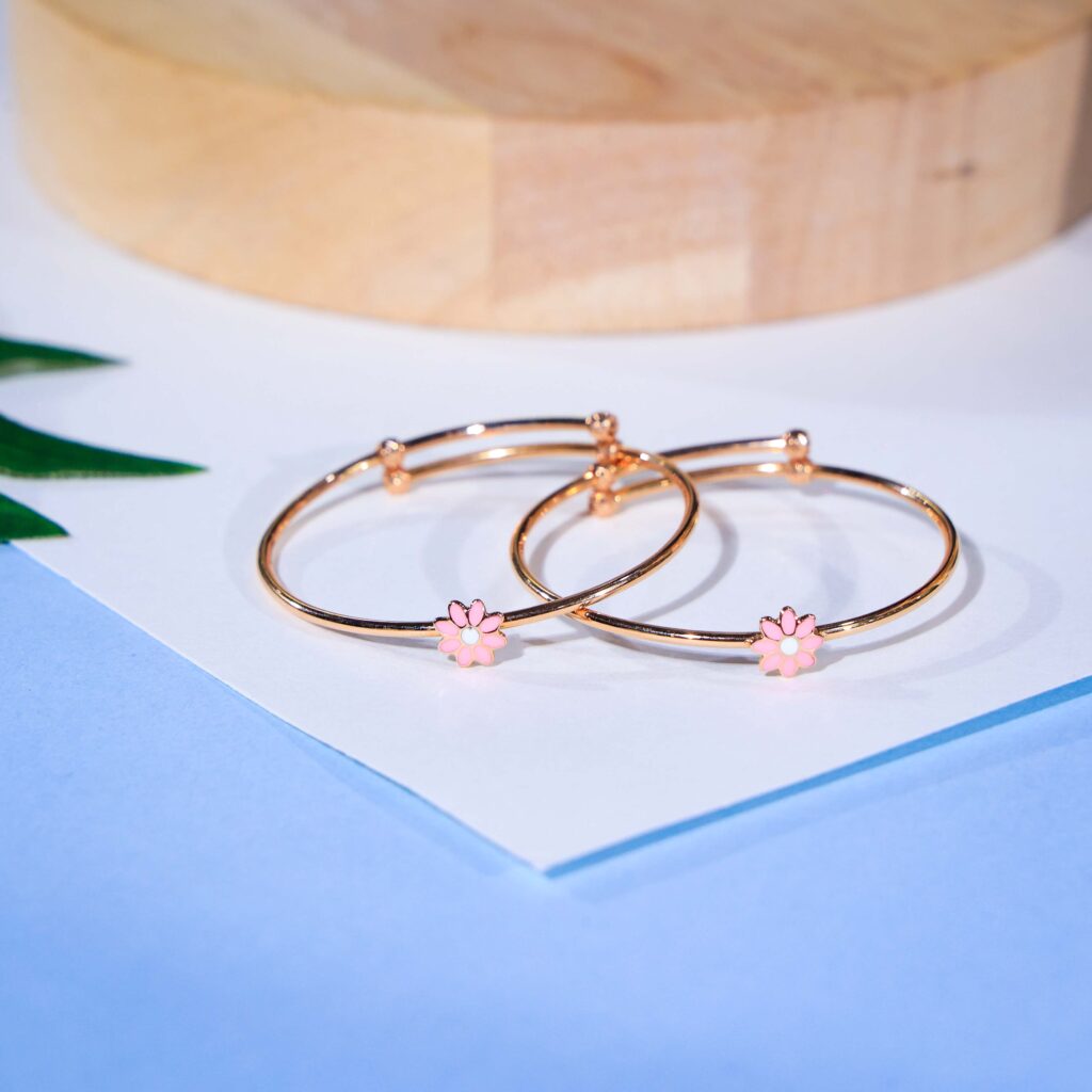 Blossom Charm Enamel Bracelet