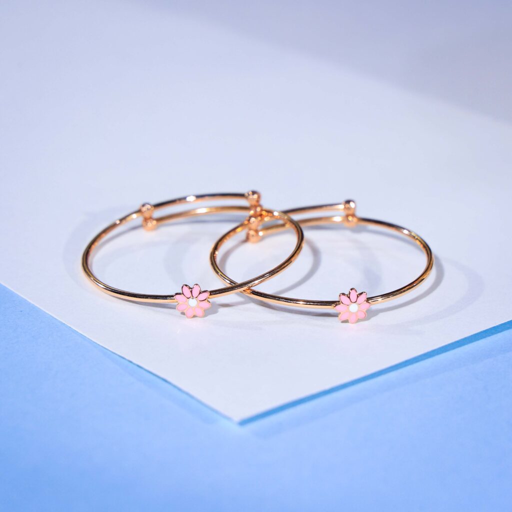 Blossom Charm Enamel Bracelet