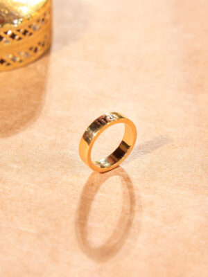Gold Minimalist Plain Band